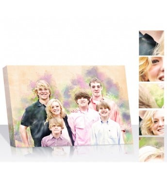 Portrait paintings of people, families and groups - Snappy Canvas