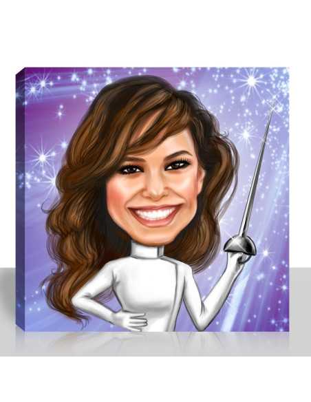 Sporty Caricature for the Sports Fanatic - Snappy Canvas