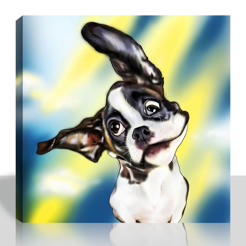 Turn your Pet Photo into a Pet Caricature with Snappy Canvas
