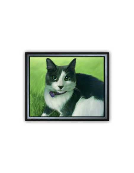 cat portrait oil painting