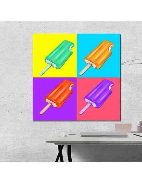 Popsicle photo to pop art canvas for decor