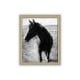 artist created from photo of horse in silver frame