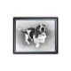 Delightful pet beagle made to sketched portrait from a picture with a happy face