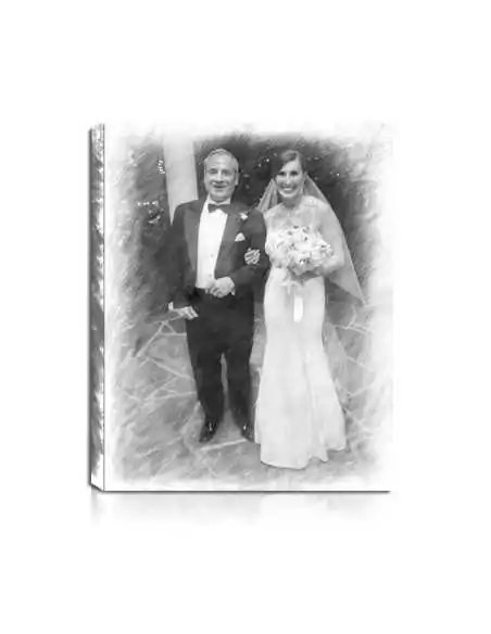 Wedding Pencil Portrait
