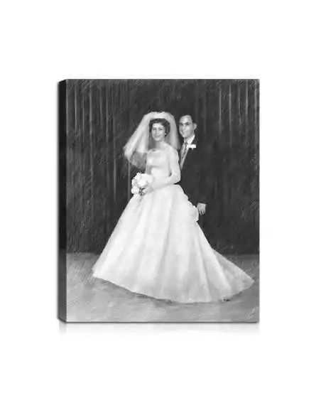 Wedding Pencil Portrait