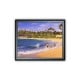 The scenes of summer bring wave of joy with ocean mist, in this custom oil portrait from photo.