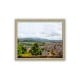 Oil painting created from Charming rustic scenic photo in a silver frame