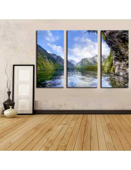 triptych painting from photo