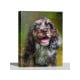 Happy Painterly Portrait painting of dog
