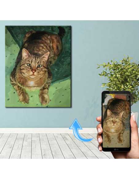 Painterly Cat Portrait