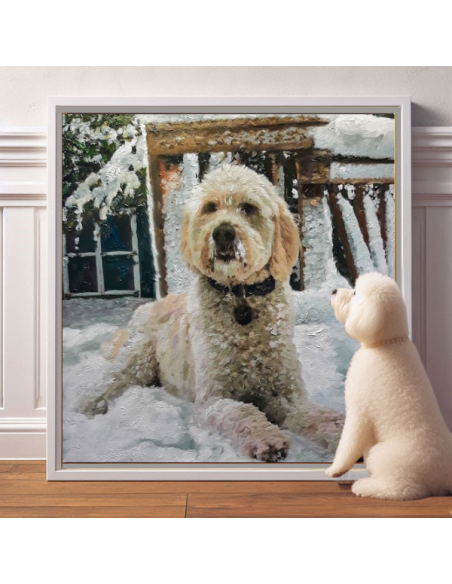 Oil Portrait from Dog Photo