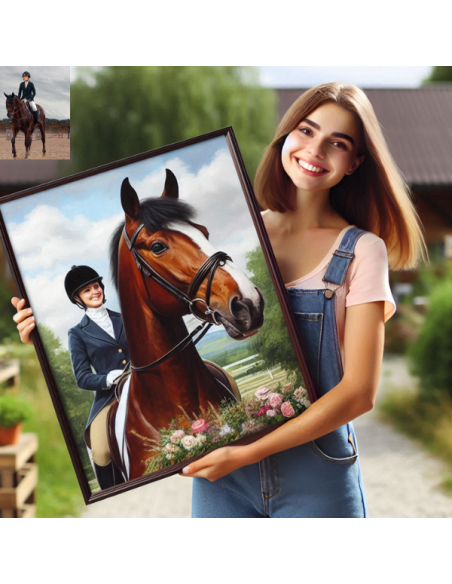 Horse Painting from Photo