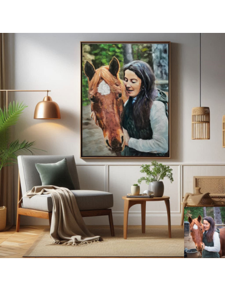 Horse Painting from Photo