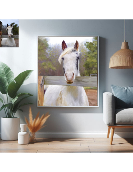 Horse Painting from Photo