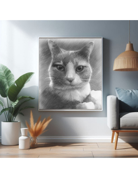 This sketch from a photo taken with dog and baby illustrates in pencil technique why we love pets so much. 