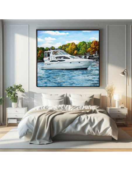 Boat Portrait Painting from Photo