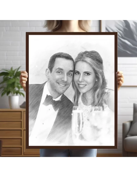 Wedding Pencil Portrait