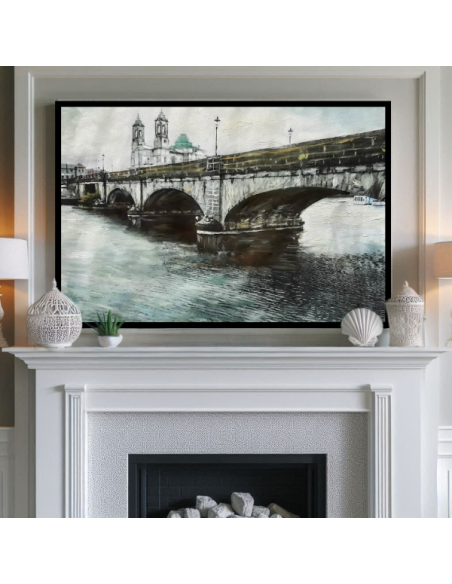 Scenic Photo Oil Painting made from an picture of a castle