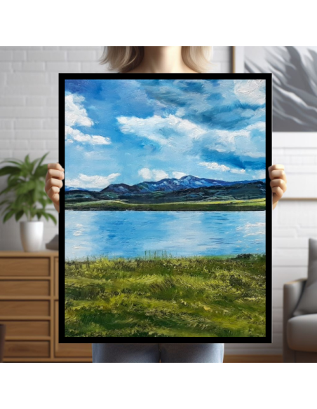 Scenic Photo Oil Painting made from an picture of a castle