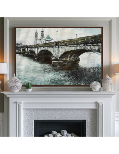 Scenic Photo Oil Painting made from an picture of a castle