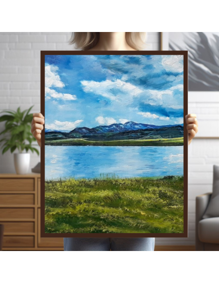 Scenic Photo Oil Painting made from an picture of a castle
