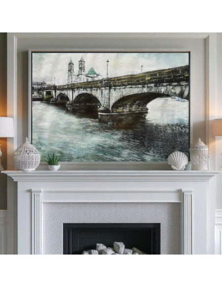 Scenic Photo Oil Painting made from an picture of a castle