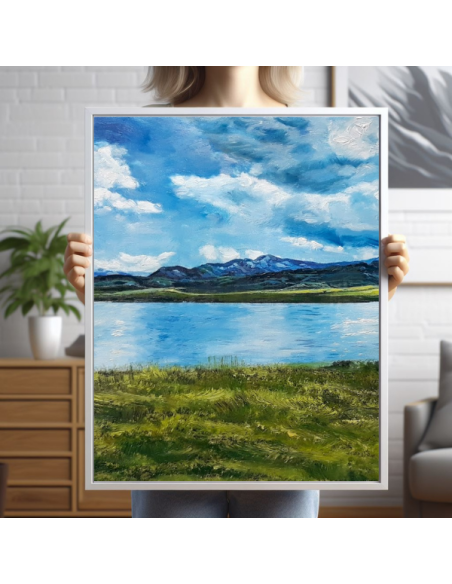 Scenic Photo Oil Painting made from an picture of a castle