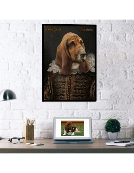 Shakespearean Pet Pooch Painting