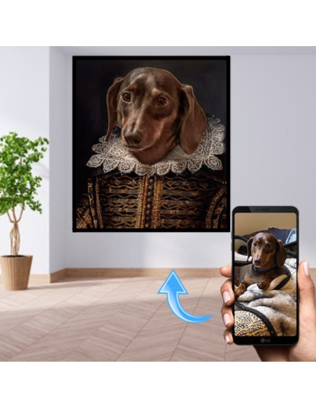Shakespearean Pet Pooch Painting
