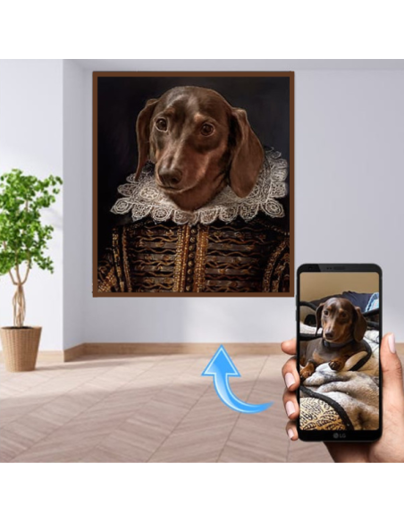 Shakespearean Pet Pooch Painting