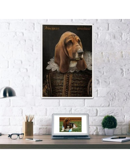 Shakespearean Pet Pooch Painting