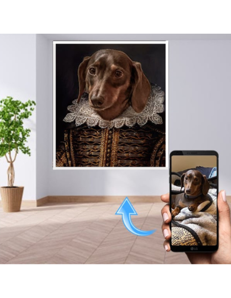 Shakespearean Pet Pooch Painting