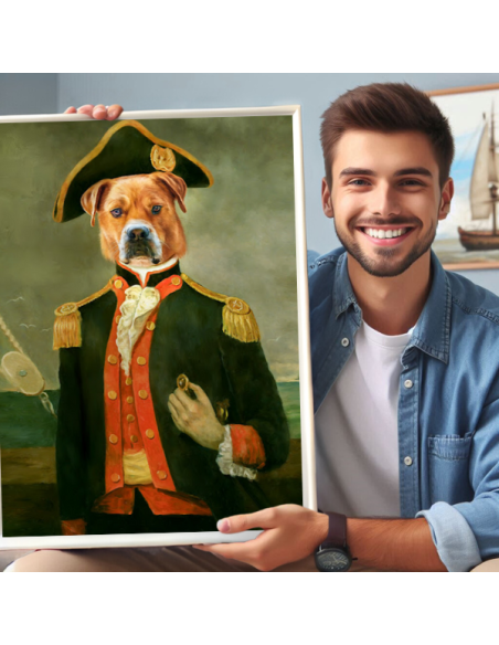 Admiral Pet Cat Painting