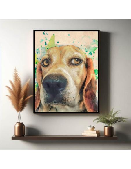 Color Splash Dog photo to Portrait