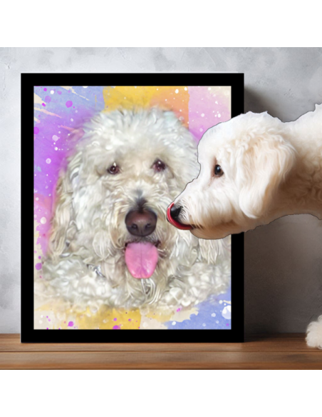 Color Splash Dog photo to Portrait