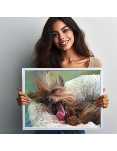 Painterly Dog Portrait