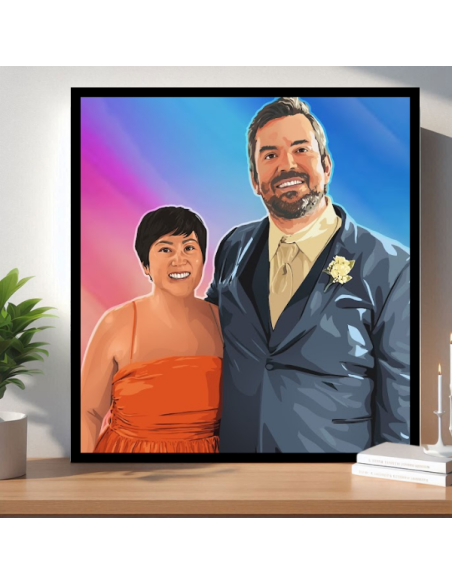 Modern Pop Art Couple
