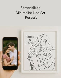 Modern Line Art Portrait