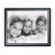 3 kiddos on canvas in black frame