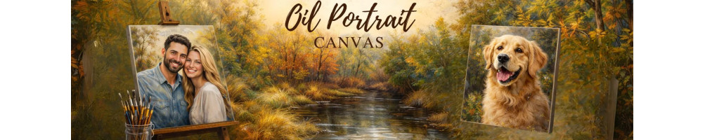 Custom Oil Painting from Photo | Oil Portrait Canvas