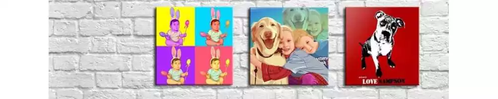 Custom Pop Art Canvas from Photos | Bold, Personalized Wall Art