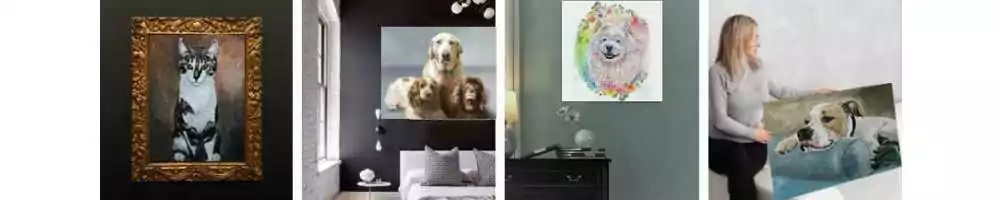 Pet Memorial frame and Pet picture frame paintings for beloved pets