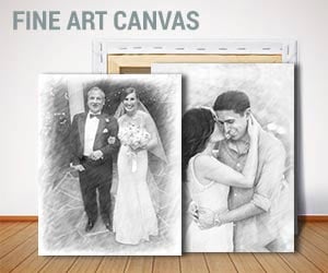 pencil on canvas art sample