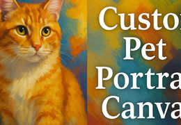 Custom Pet Portrait Canvas – Turn Your Pet Photo into Art